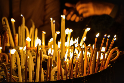 ortodoksinen jumalanpalvelus kynttilät