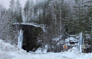 Sisäänkäynti Dragon Mining Oy:n Oriveden kultakaivokseen.