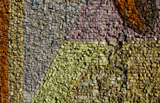 Colourful mosaic pattern.