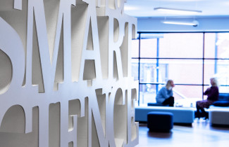 Lobby in Snellmania building, Kuopio campus.