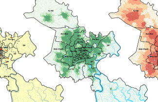 Ho Chi Minh Cityn karttoja.