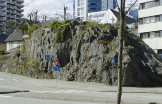 Kallio kerrostaloalueella.