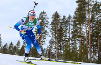 Ampumahiihtäjä ja matematiikan opiskelija Sofia Sorjonen. Kuva: Esa Kinnunen