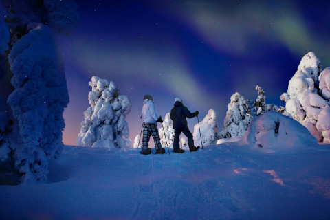Kuvituskuva revontulimatkailu