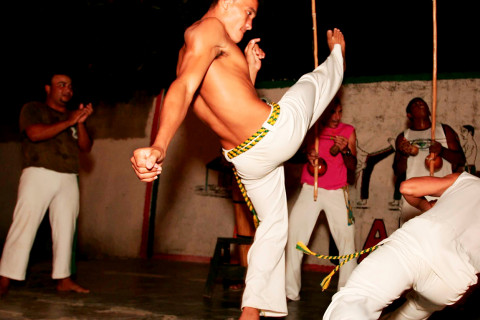 Capoeiran harrastajia Eunapolisissa.