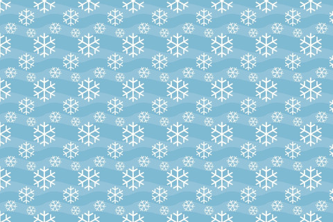 Kuvituskuva. Valkoisia lumihiutaleita vaaleansinisellä pohjalla.