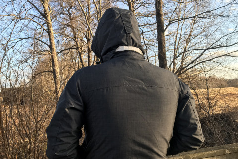 Man standing alone outdoors