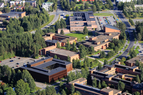 Joensuun campus, aerial picture .