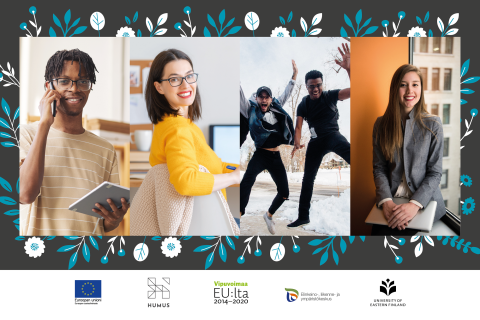 Kuvassa iloisia työntekijöitä