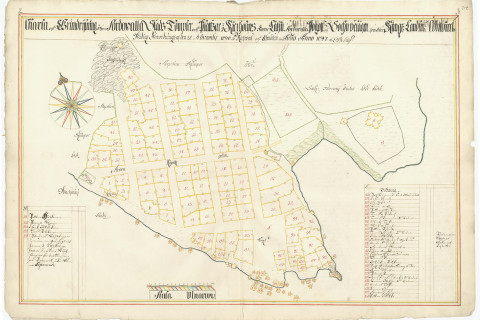 Sortavalan kaupungin karttakuva vuodelta 1697.