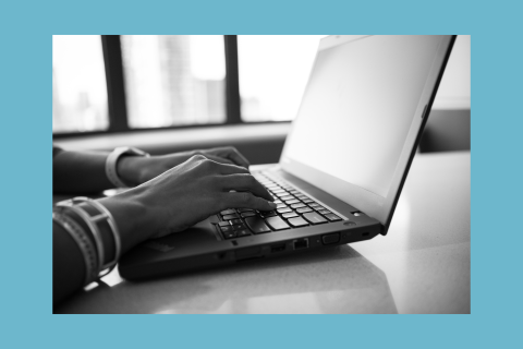 tietokone, kädet, kirjoittaa