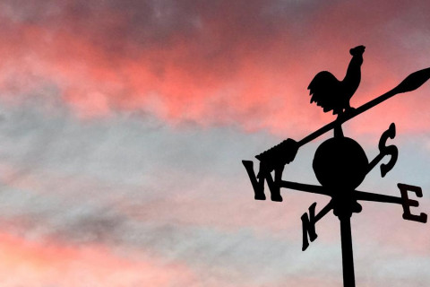 tuuliviiri, punaharmaa taivas