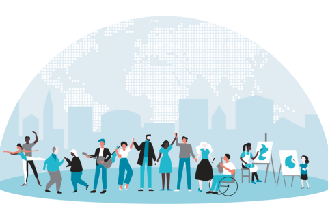 ArtWell-hankkeen tunnuskuva.