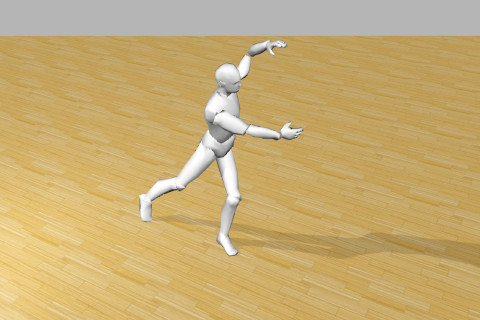 Computer modeling image of a dancer.