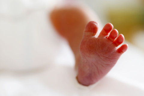 Vauvan varpaat.