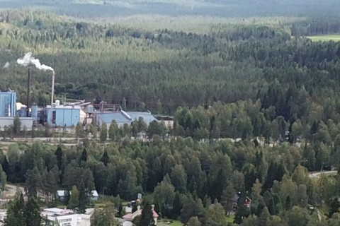 Ilmakuva Ilomantsin kirkonkylästä