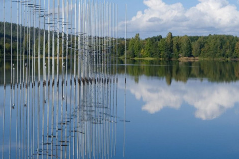 Lentoon-teos Savilahdella.