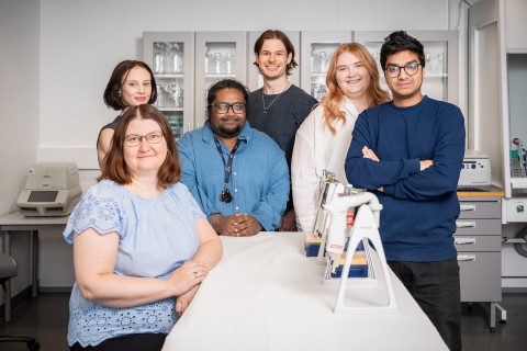 The RNatives laboratory team photographed at the company&#039;s premises.