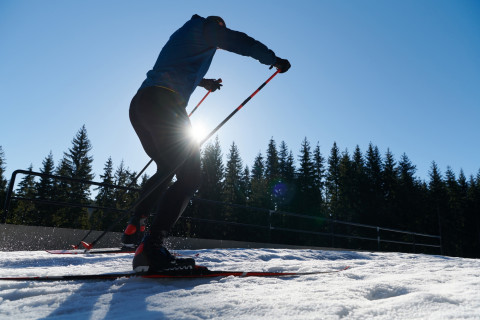 Nordic skiing. 