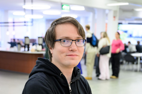 Computer science student Johannes Airaksinen is a representative of YUFE Student Forum.