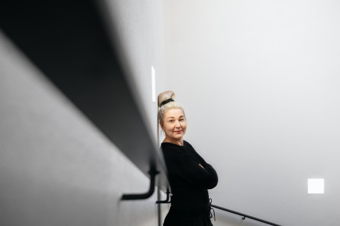 Elisa Sulkinoja Joensuun kampuksella. 