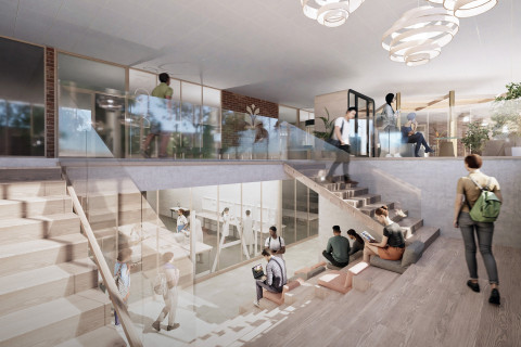 Illustration of campus development at the University of Eastern Finland. Photo: ARCO Architecture Company