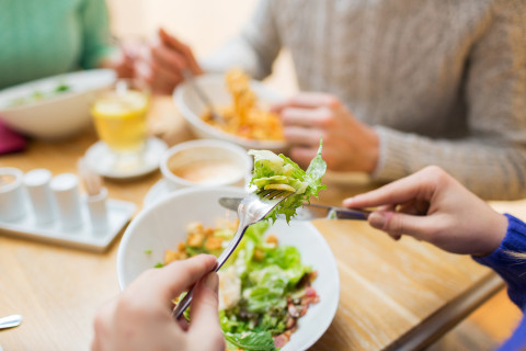 People at a restaurant.