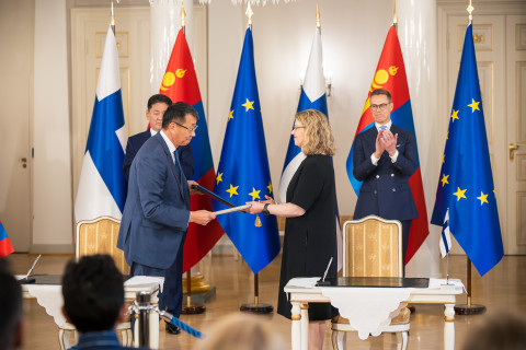 Several memoranda of understanding were signed during Mongolian President Ukhnaa Khurelsukh's working visit.