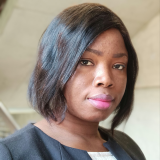 Woman looking at the camera