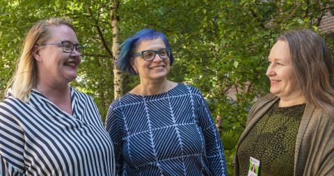 Katariina Waltzer, Merja Tamminen ja Niina Pennanen.