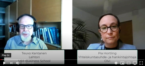 Teuvo Kantanen ja Pia Hortling.