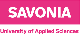 Pink logo on Savonia University of Applied Sciences