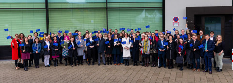 YUFE vuosikokouksen 2021 ryhmäkuva