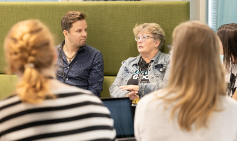 Markus Tikka ja Riitta Sutinen. Kuva Katri Bäck, Savon ammarttiopisto.