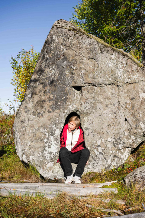 Riitta Raunio Hiidenkirnussa.