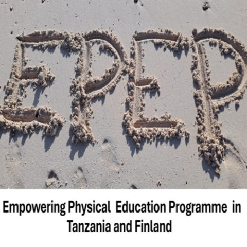 EPEP text written on sand.