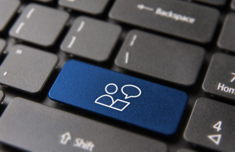 Chat button on keyboard