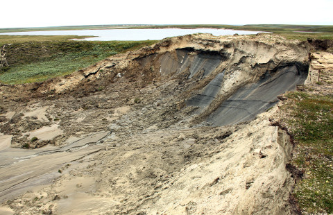 Maanvyörymä Jamalissa.