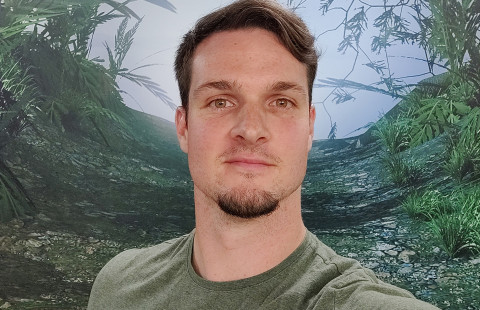 Young man looking at the camera.