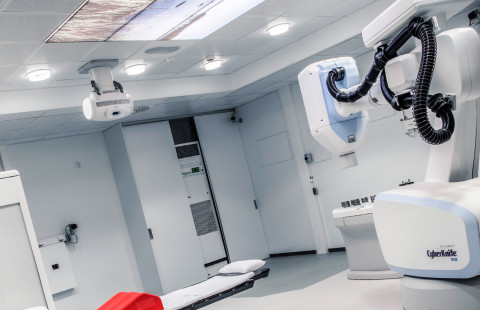 CyberKnife radiation therapy device at Kuopio University Hospital