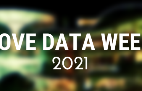 Love data week 2021-tekstin taustalla valoja ja varjoja