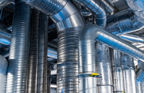 Air conditioning pipes.