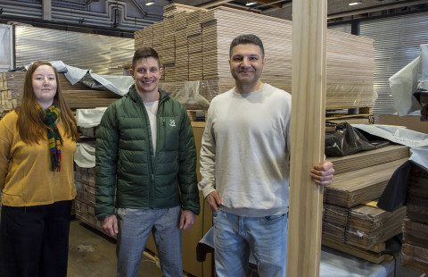 Aleksandra Bokareva, Pauli Turunen and Mohammad Azarmi in group photo