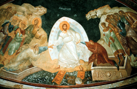 Fresko ylösnousemus Khora