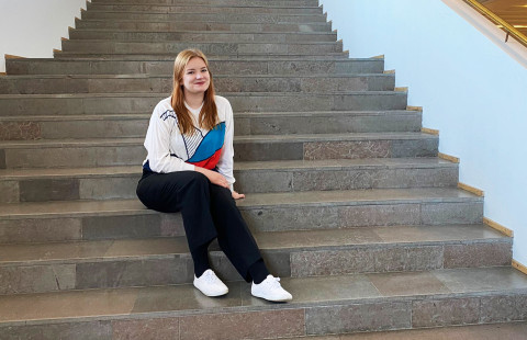 Opiskelija Hanne Juntunen.