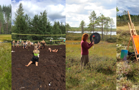 Aktiviteetteja suolla.