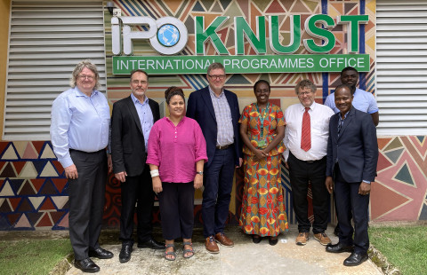 Itä-Suomen yliopiston edustajat vierailivat Ghanassa syksyllä 2023.