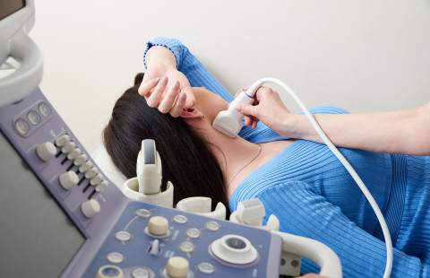 Neck ultrasound scan.