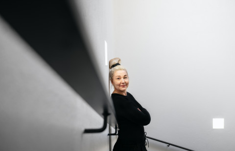 Elisa Sulkinoja Joensuun kampuksella. 