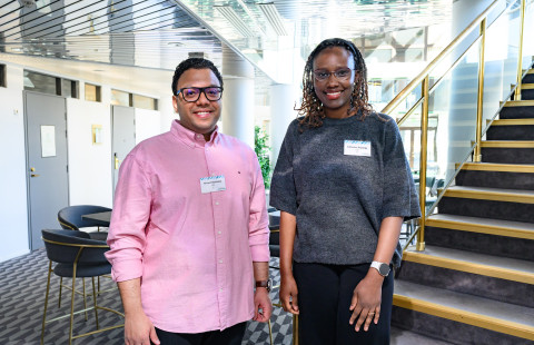 Ahmed Mohamed and Catherine Kayonga.